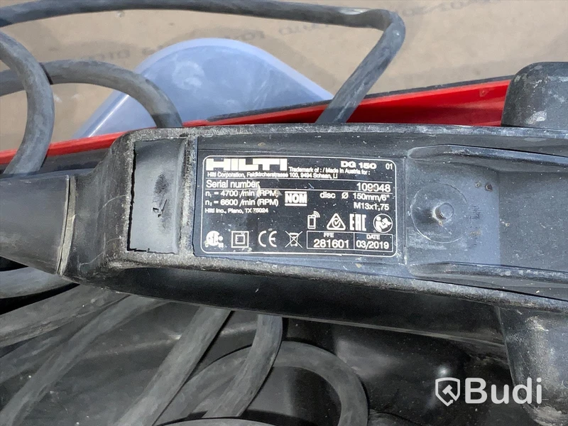 Betongslip, HILTI DG 150 / DCP 20