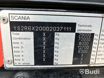Lastväxlare Scania R500 6x2 -2008
