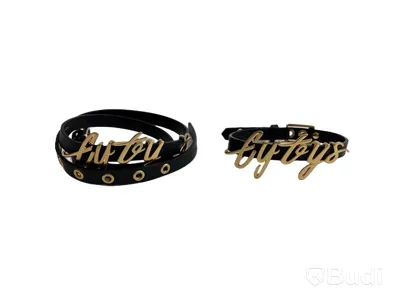 Skärp med matchande armband, Eytys, svarta
