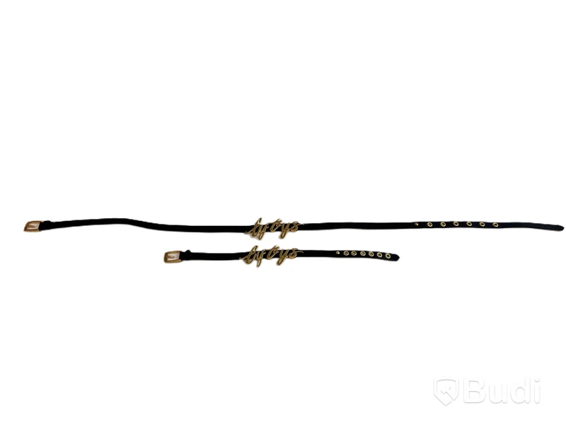 Skärp med matchande armband, Eytys, svarta