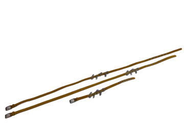 (NY) 2 st. Skärp med ett matchande armband Eytys, gul