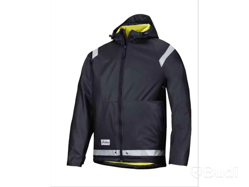 REGNJACKA SNICKERS 8200 SVART, PU STL S,  Ord. pris inkl. moms: ca 1100 kr