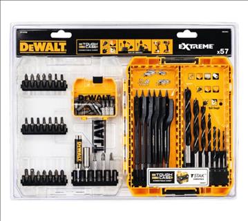 (NY) Borr- och bitssats 57 delar. Dewalt. Ord. pris inkl. moms: ca 595 kr