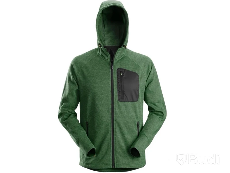 Fleece hoodie. Herr. Snickers workwear. Grön/ svart. Storlek M. Ord. pris inkl. moms: ca 877 kr