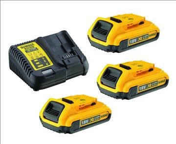 (NY) BATTERIER DEWALT DCB115P3, 18V XR 3 X 5.0AH, Ord. pris inkl. moms: ca 4000 kr