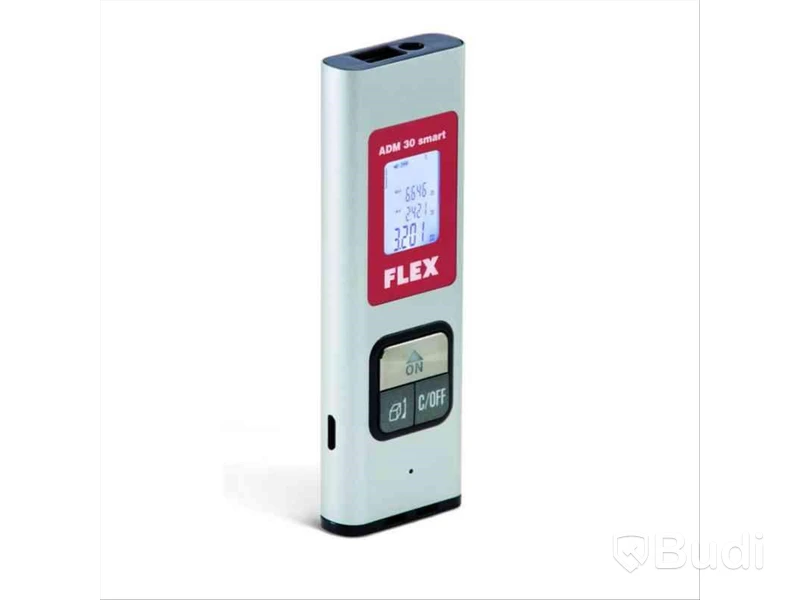 AVSTÅNDSMÄTA. FLEX ADM30 SMART, 0.03-30 M ± 3MM FJÄDERLÄTT 38G,  Ord. pris inkl. moms: ca 800 kr