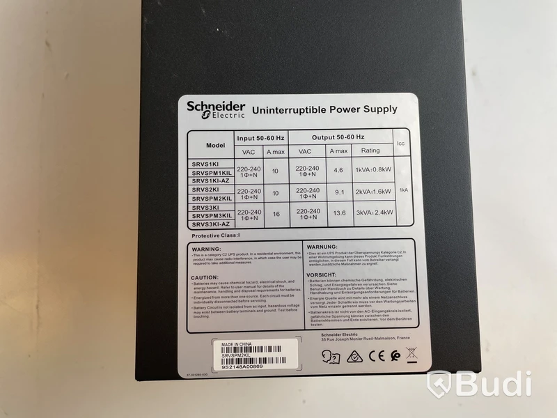 Power Supply Sneider electric, Ord. pris inkl. moms: ca 10.000 kr