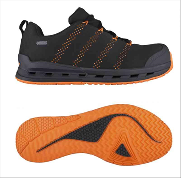 (NY) SKYDDSSKO SOLID GEAR ONE GTX, SVART\/ORANGE S3 STL. 44, Ord. pris inkl. moms: ca 2100 kr