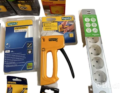 Parti med blandade verktyg och produkter, Ord. pris inkl. moms: ca 2000 kr