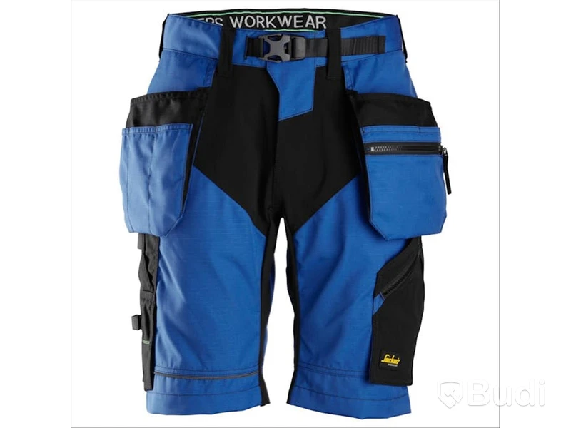 Arbetsshorts Snickers Workwear FlexiWork HF Stl. 52, blå/svart
