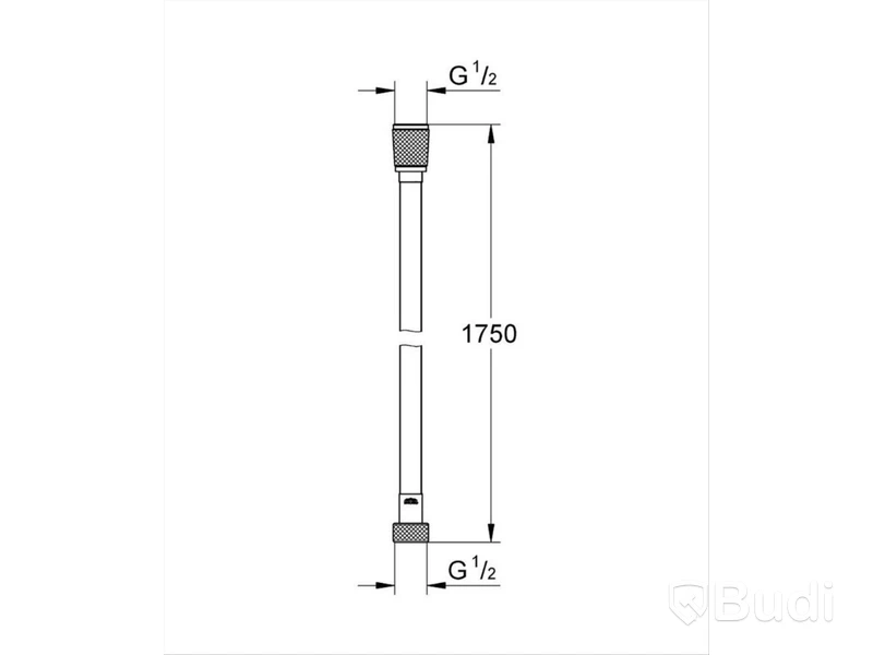 3 st. GROHE DUSCHSLANG 1750 MM