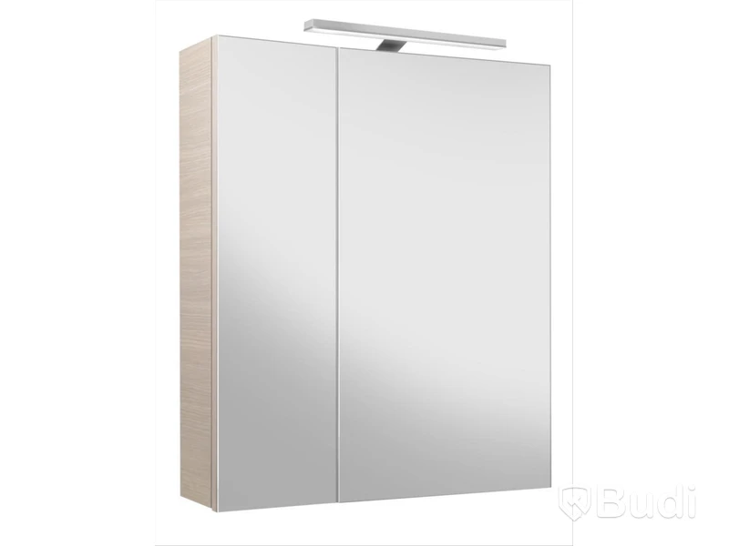 SPEGELSKÅP GBG NORDIC3 M BELYS, 60 CM. LIGHT WOOD