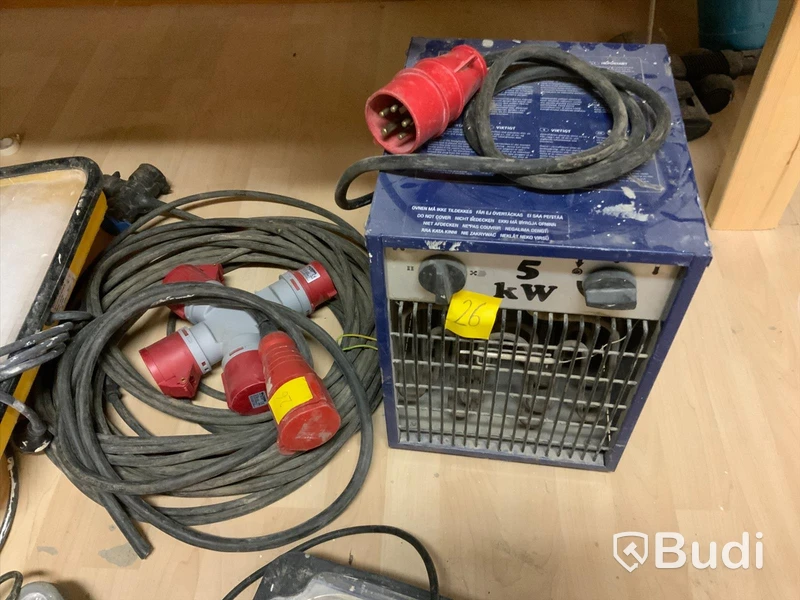 Bygg lampor Belysning 5 KV fläkt