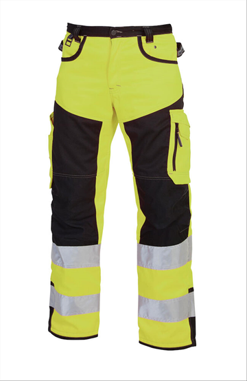 (NY) VARSELBYXA BJÖRNKLÄDER, KLASS 2 P/B GUL/SVART, STL. 56