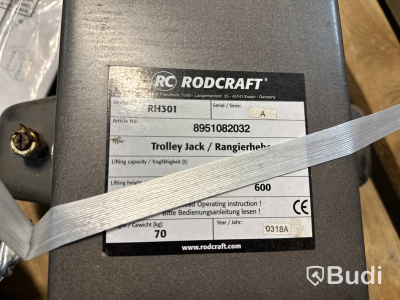 Domkraft RC Rodcraft RH301, 3 ton