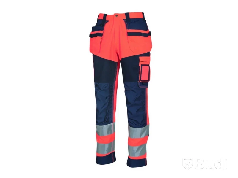 Hantverksbyxa Hivis Klass 2, stl. C46/146, orange/blå