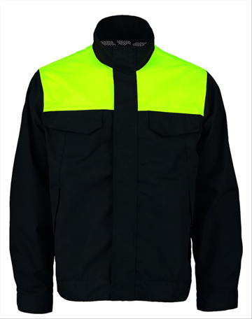 (NY) Refective Jacka Gesto, stl. XL, svart/gul 