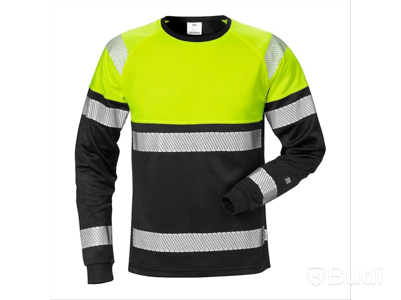 2 st. Långärmad t-shirt Fristads, 7519 THV, stl. XL, Gul/Svart