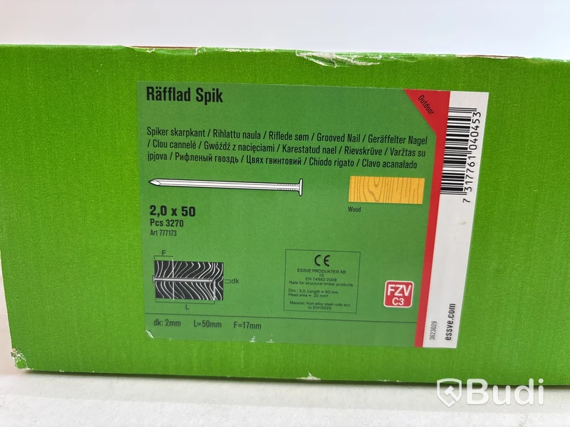 Spik Essve, 2,0X50 Räff FZV Mini-3270, trä