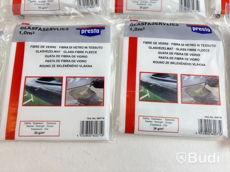 Parti med glasfibermatta och glasfiberväv Presto, 1 kvm