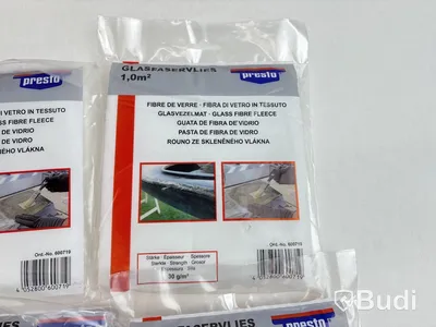 Parti med glasfibermatta och glasfiberväv Presto, 1 kvm