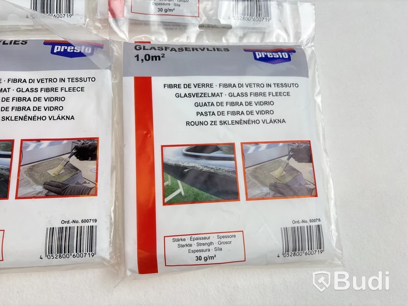 Parti med glasfibermatta och glasfiberväv Presto, 1 kvm