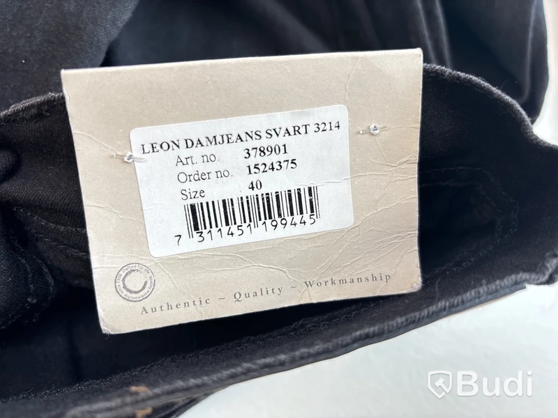 2 st. Damjeans Nytello, Leon 3201 och 3214, stl. 40, svart