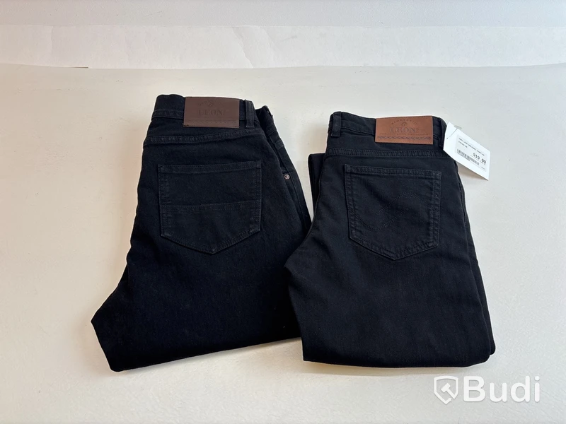 2 st. Damjeans Nytello, Leon 3201 och 3214, stl. 40, svart