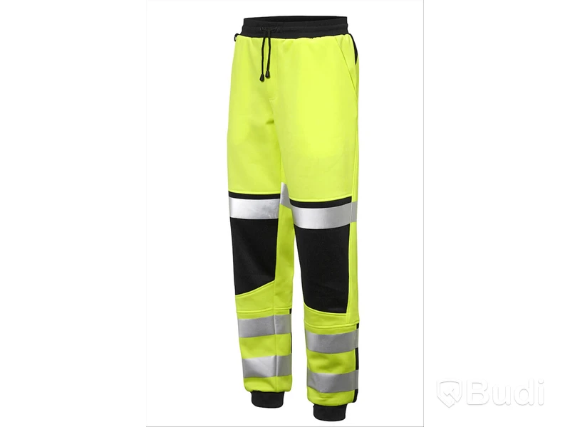 Sweatpant Björnkläder varsel gul/svart stl. M samt Varselväst flamskydd antistat Reflectil 306 FR stl. M