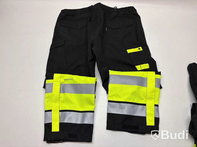 2 st. Skalbyxa Björnkläder, varsel gul/svart stl. XXXXL