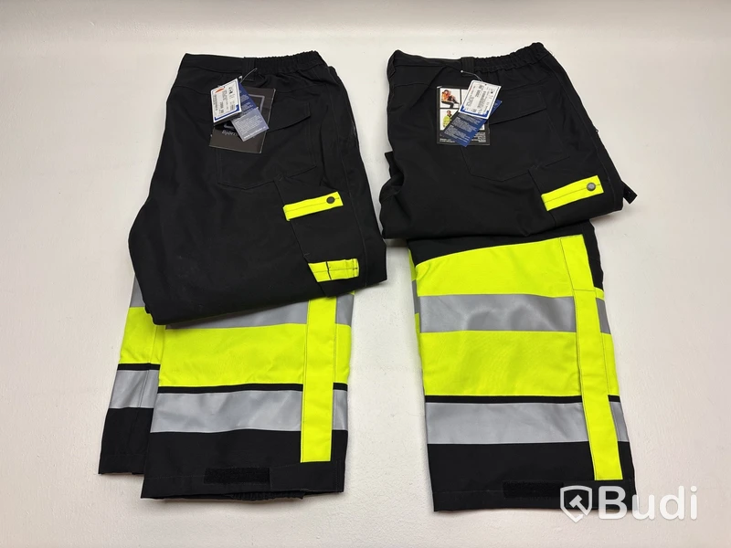2 st. Skalbyxa Björnkläder, varsel gul/svart stl. XXXXL