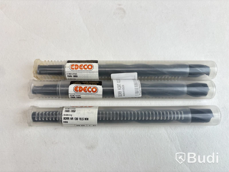 3 st. BORR Edeco, nr 130, 19,5 mm, HSS