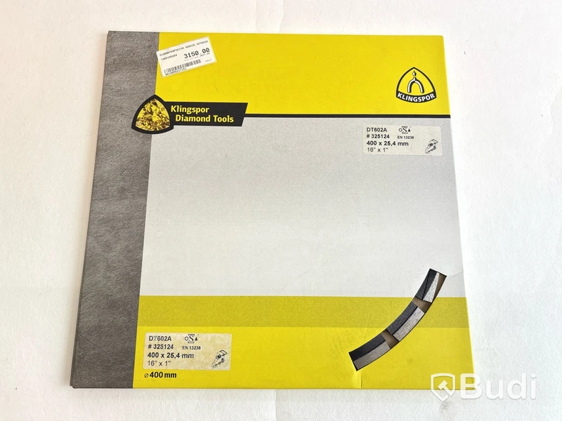 Diamantkapskiva Klingspor, DT602A, 400x25,4mm
