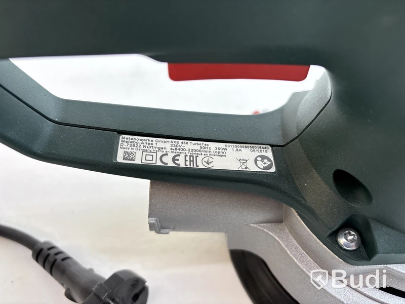 Excenterslip metabo, SXE 450 TurboTec, 350 W