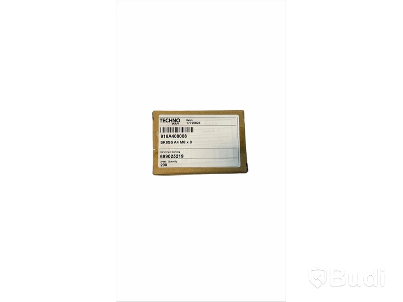 20 st. Stoppskruv Techno SK6SS A4 M8X8 21H, 200-pack