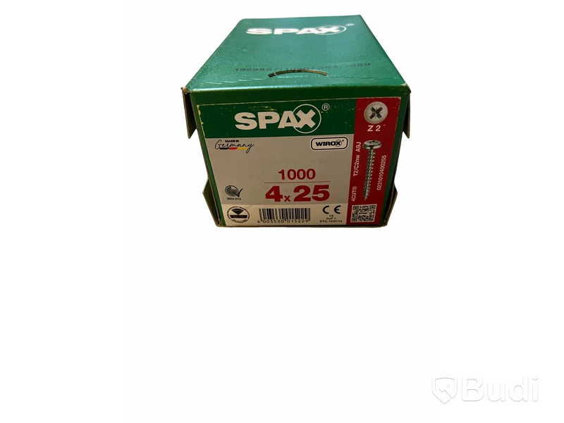 30st. askar SPAX Universalskruv, se beskrivning. Totalt ord. pris inkl. moms: ca 6000 kr