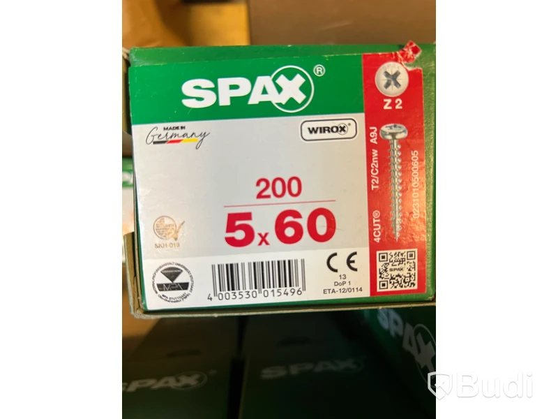 30st. askar SPAX Universalskruv, se beskrivning. Totalt ord. pris inkl. moms: ca 6000 kr