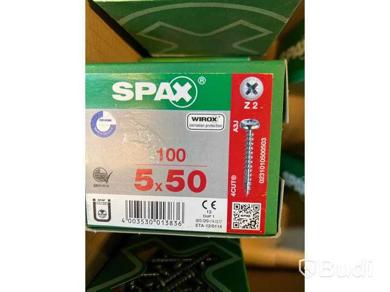 30st. askar SPAX Universalskruv, se beskrivning. Totalt ord. pris inkl. moms: ca 6000 kr