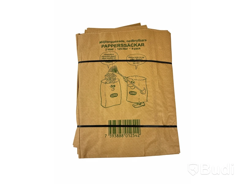 100 st. papperssäckar 125 liter, Totalt ord. pris inkl. moms: ca 1200 kr