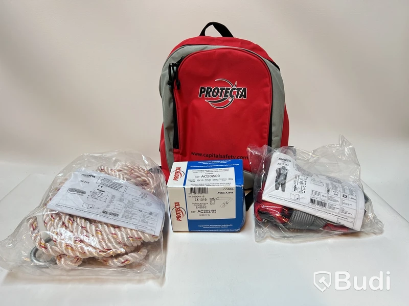 Kit - Säkerhetssele med 20 m rep. Protecta. Ord. pris inkl. moms: ca 4000 kr