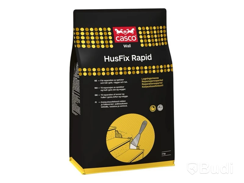 6 st. Lagningsmassa. Husfix casco rapid vit 3 kg. Totalt ord. pris inkl. moms: ca 1200 kr