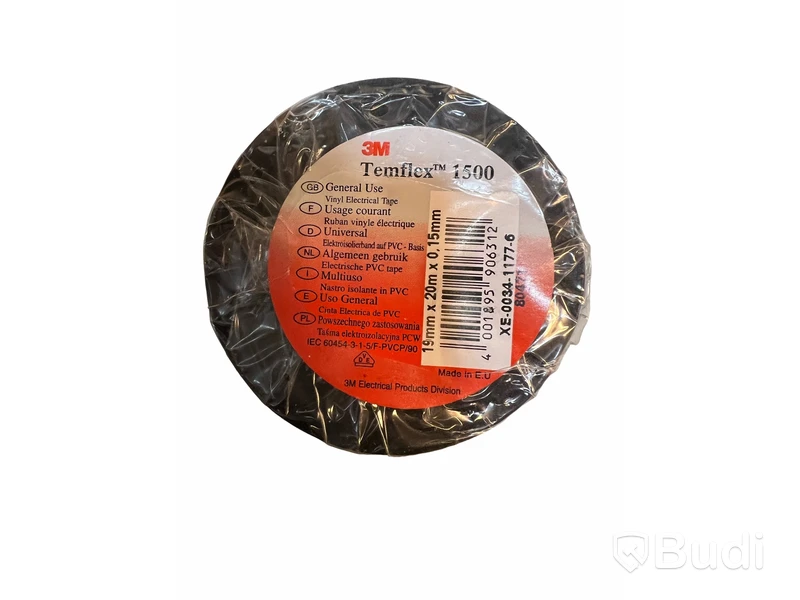 5 st. 10-pack Vinyltejp Temflex, 3M 1500, Totalt ord. pris inkl. moms: ca 1250 kr