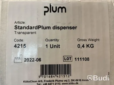 10 st. Tvåldispenser Plum Standard, svart , Totalt ord. pris inkl. moms: ca 2500 kr