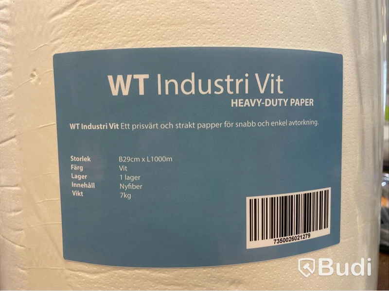 11 st. Allroundpapper WipeTech Industri Vit, pappersrulle, Totalt ord. pris inkl. moms: ca 4400 kr