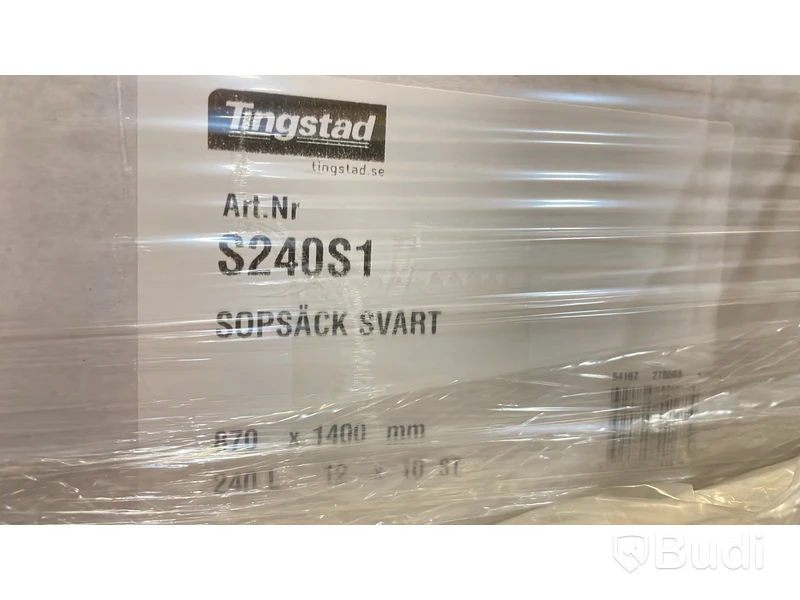 Sopsäckar 240 L, Tingstad, 60 rullar. Totalt ord. pris inkl. moms: ca 3600 kr