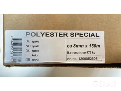 4 st. Tågvirke polyester special slagen, ca 8mm/150m, Totalt ord. pris inkl. moms: ca 6800 kr