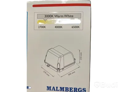 2 st. Fasadarmatur robust led IP54. Malmbergs warm white. Totalt ord. pris inkl. moms: ca 2800 kr
