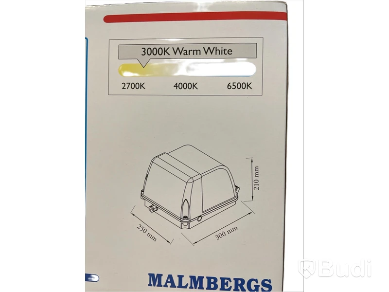 2 st. Fasadarmatur robust led IP54. Malmbergs warm white. Totalt ord. pris inkl. moms: ca 2800 kr