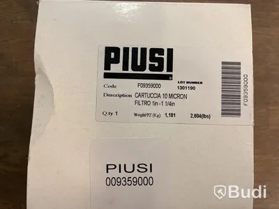 2 st. Oljefilter 100L/min Piusi,