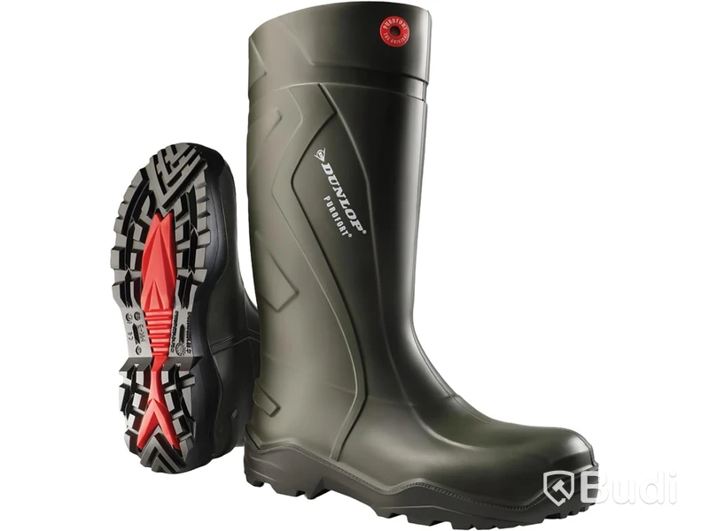Skyddsstövel, Dunlop Purofort plus. Storlek 41, mörkgrön/svart. Ord. pris inkl. moms: ca 1200 kr